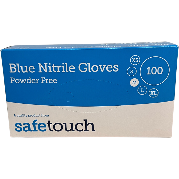 SafeTouch Blue Nitrile Gloves