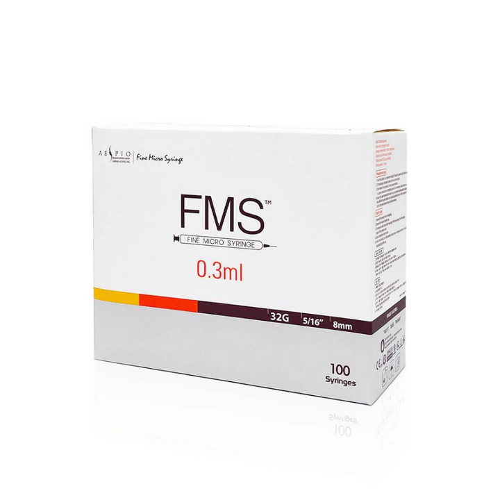 FMS™️ Fine Micro Syringe 0.3ml (100 Syringes)